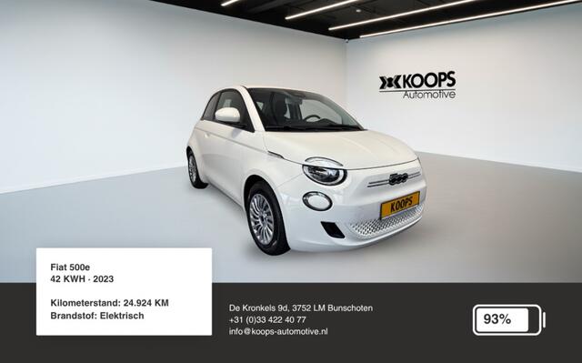 Fiat E-500 42 KWH SOH 93% | Carplay | Cruise control | Lane assist