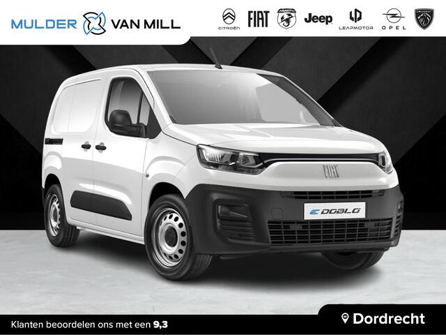 Fiat E-Doblo L1 50 kWh 136 PK | 343 KM WLTP | Multimedia | Apple Carplay | Android Auto | Achteruitrijcamera | Parkeersensoren achter | Betreft nieuw te bestellen voertuig | 3 maanden levertijd | van ¤29.443 voor ¤28.313 ex. BTW