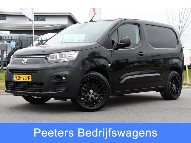 Fiat E-Doblo 136 L1 50 kWh Black Edition Cruise, Sensoren, Clima, Carplay, 136PK, Uniek!