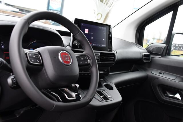 Fiat E-Doblo 136 L1 50 kWh Black Edition Cruise, Sensoren, Clima, Carplay, 136PK, Uniek!
