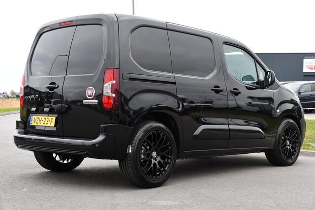 Fiat E-Doblo 136 L1 50 kWh Black Edition Cruise, Sensoren, Clima, Carplay, 136PK, Uniek!