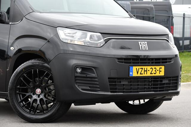 Fiat E-Doblo 136 L1 50 kWh Black Edition Cruise, Sensoren, Clima, Carplay, 136PK, Uniek!