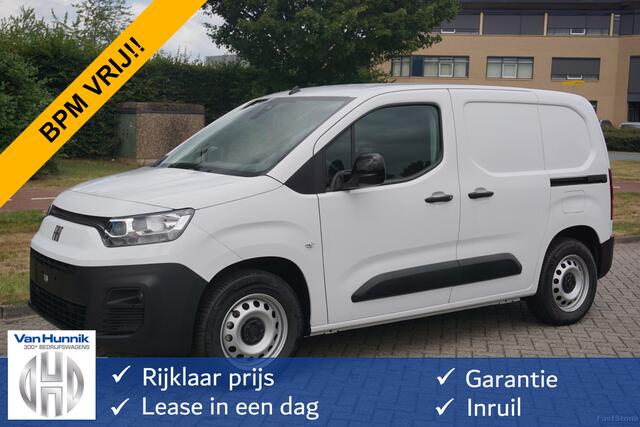 Fiat E-Doblo L1 50 kWh Plus BPM VRIJ Climate, Navi, Camera, Betimmering, 2x Schuifdeur!! NR. J634*