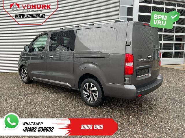 Fiat SCUDO 2.0 MJ 180 pk Aut. DC Dubbel Cabine Xenon/ 2x Schuifdeur/ Carplay/ Keyless/ Navi/ Climate/ Camera/ Cruise/ 17'LMV/ PDC