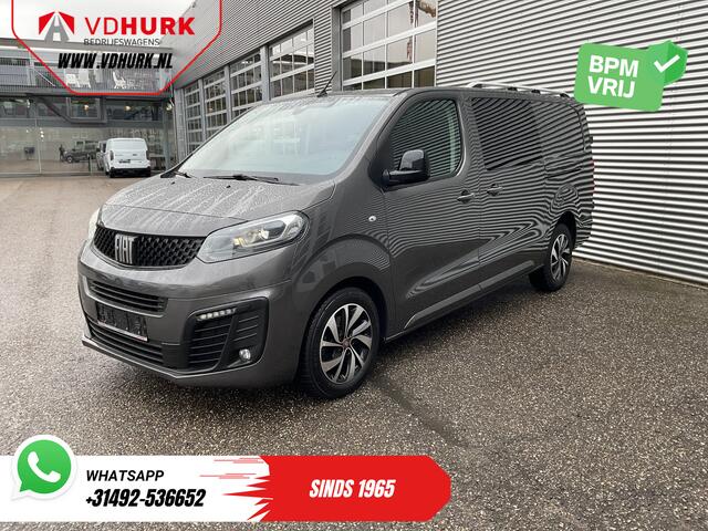 Fiat SCUDO 2.0 MJ 180 pk Aut. DC Dubbel Cabine Xenon/ 2x Schuifdeur/ Carplay/ Keyless/ Navi/ Climate/ Camera/ Cruise/ 17'LMV/ PDC