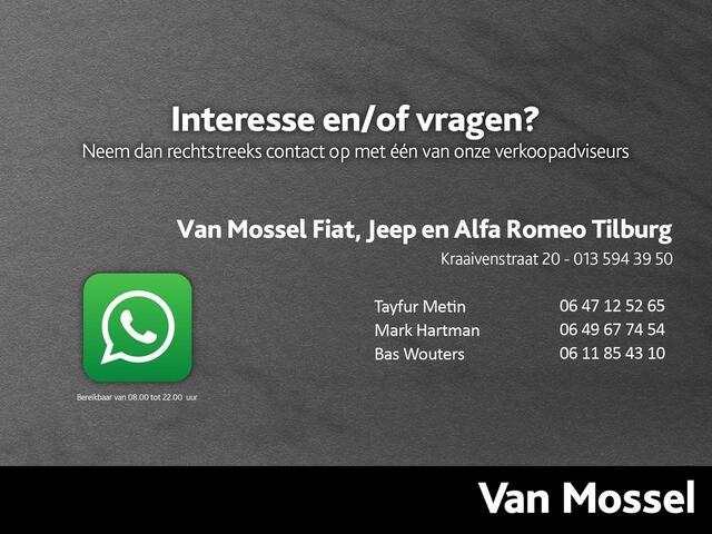 Fiat TIPO Cross 1.0 Cross | Camera | Navigatie | Stoelverwarming