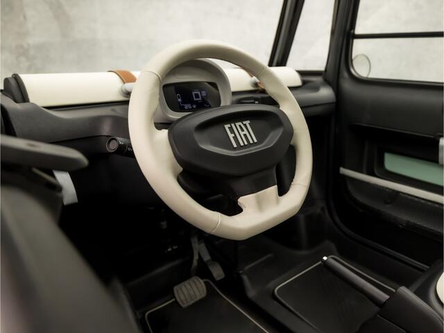 Fiat Topolino Brommobiel Gucci (BLACK PACK (GESPOTEN), HOOGGLANS ZWART LAK, 15 INCH LICHTMETALEN VELGEN, WIT LEER, LEDER STUURWIEL, NIEUWSTAAT)