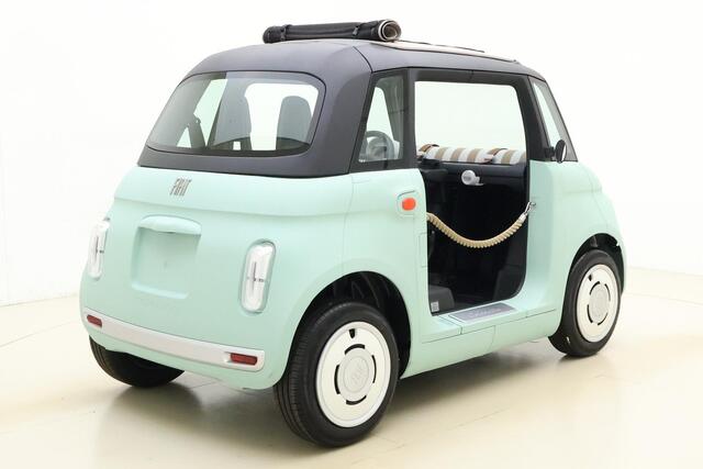 Fiat Topolino Dolcevita | Nieuw | Uit voorraad leverbaar | 100% Elektrisch | Oprolbaar canvasdak | Portiertouwen