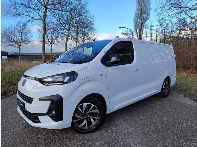 Fiat e-Scudo L3 75 kWh | 352 KM WLTP | Houten afwerking laadruimte | Full ECO LED koplampen | Exterieur Pakket | 17 inch lichtmetalen velgen | Multimedia | Carplay | Achteruitrijcamera | Parkeersensoren achter | Comfortstoel bestuurder | Tussenwand comfort | LED laadr