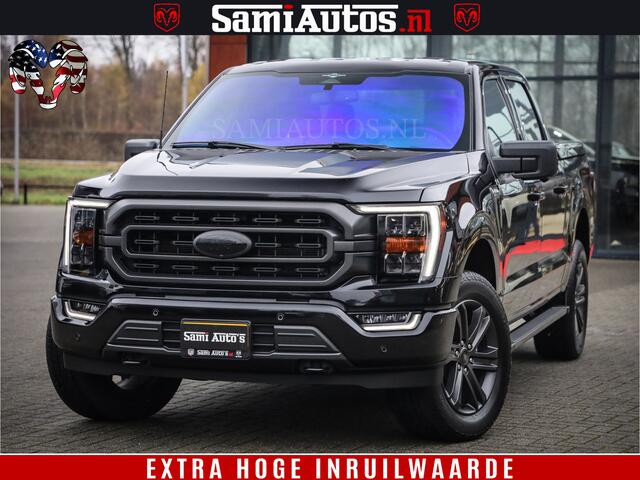 Ford (usa) F-150 BLACK OPS | 5.0 V8 406PK | 360 CAMERA | UITLAAT KLEP | BEDSLIDE | CREW CAB | LEDER | CREW CAB | DUBBELE CABINE | 5 PERSOONS | DC | GRIJSKENTEKEN |