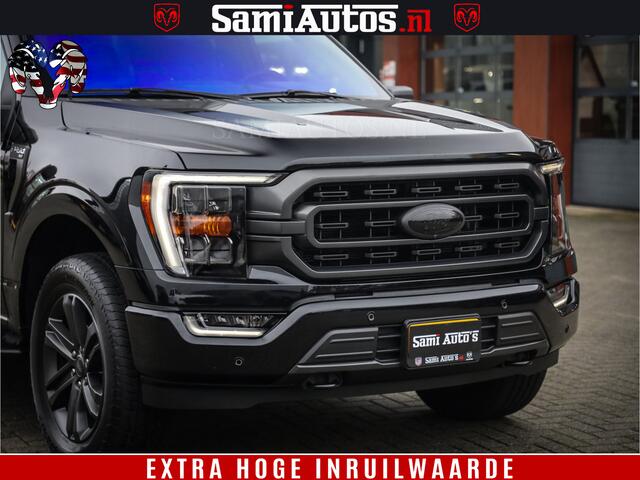 Ford (usa) F-150 BLACK OPS | 5.0 V8 406PK | 360 CAMERA | UITLAAT KLEP | BEDSLIDE | CREW CAB | LEDER | CREW CAB | DUBBELE CABINE | 5 PERSOONS | DC | GRIJSKENTEKEN |