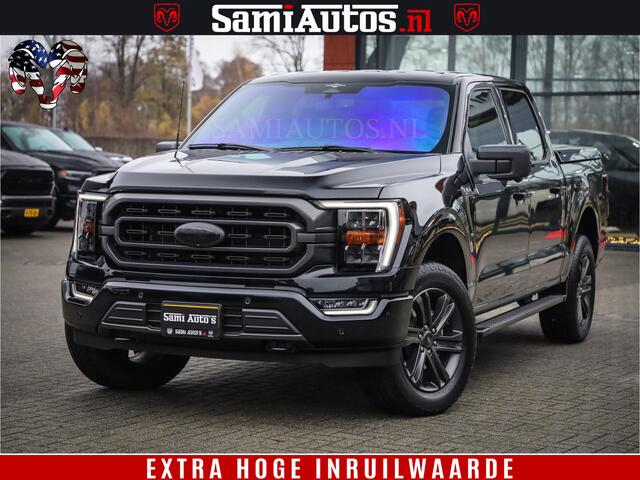 Ford (usa) F-150 BLACK OPS | 5.0 V8 406PK | 360 CAMERA | UITLAAT KLEP | BEDSLIDE | CREW CAB | LEDER | CREW CAB | DUBBELE CABINE | 5 PERSOONS | DC | GRIJSKENTEKEN |