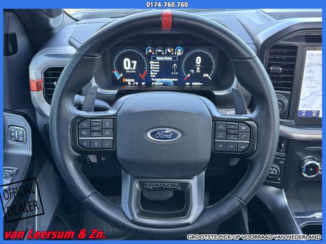 Ford (usa) F-150 3.5 V6 Ecoboost SuperCrew Raptor | Matzwarte wrap | Pano | B&O | 360 camera