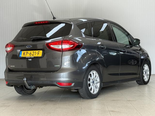 Ford C-MAX 1.0 Titanium /Stoel + Stuurverw.! /Trekhaak /Voorruitverw! /Navi /Climat /Cruise /Elek. pakket /Bluetooth /Armsteun /Isofix /LED Dagrijverl. /16"LMV /Extra getint glas /PDC.