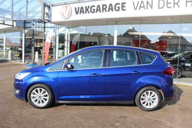 Ford C-MAX 1.0 Titanium , 125pk , Hoge Zit Climate control , Panoramadak , Navigatie , Cruise control , Trekhaak Dealer onderhouden , Bluetooth , Parkeersensoren V+A