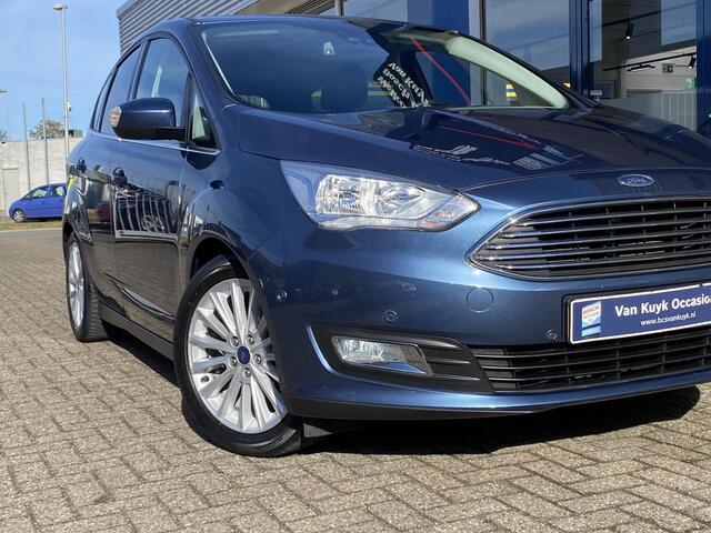 Ford C-MAX 1.0 Titanium / Cruise-Control / Climate-Control / Stuur-/Stoelverwarming / Apple-Carplay & Android-Auto / Keyless / Radio-Bluetooth / Navi / PDC V+A / 17'' LMV / All-Season / ENZ.