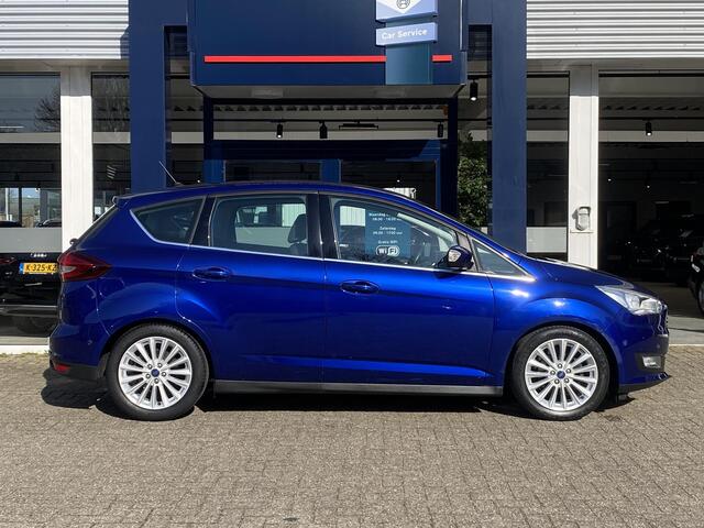 Ford C-MAX 1.0 Titanium / NL-Auto / 48.000 KM / Apple-Carplay & Android-Auto / Cruise-Control / Climate-Control / Elektr.-Achterklep / Radio-Bluetooth / Navi / Verwarmde Voorruit / PDC V+A met Camera / 17'' LMV / ENZ.