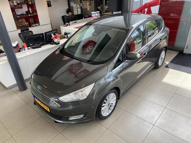 Ford C-MAX 1.0 Titanium,Nieuwstaat,Unieke Kilometerstand,100% Onderhouden,Navigatie,Achteruitrijcamera,Spraakbediening,Keyless,Trekhaak,Climate&Cruisecontrol,V&A Sensoren,17 Inch Lmv