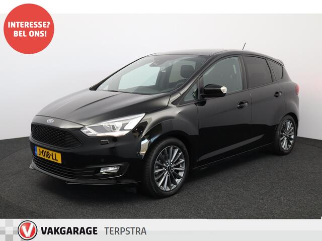 Ford C-MAX 1.0 Titanium Sport/ 17'' LMV/ Bi-Xenon/ Voorruitverw./ Dakspoiler/ Camera/ PDC V+A/ Keyless-GO/ Stoel + Stuurverw./ Apple Carplay/ Zwarte-Hemel/ Extra getint glas/ 6-Bak.