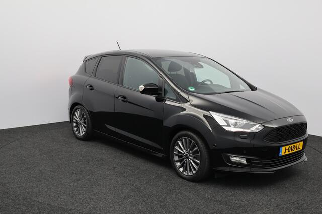 Ford C-MAX 1.0 Titanium Sport/ 17'' LMV/ Bi-Xenon/ Voorruitverw./ Dakspoiler/ Camera/ PDC V+A/ Keyless-GO/ Stoel + Stuurverw./ Apple Carplay/ Zwarte-Hemel/ Extra getint glas/ 6-Bak.