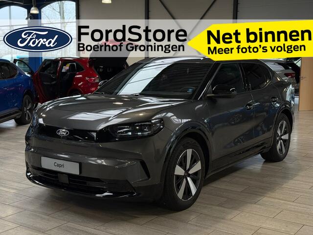 Ford CAPRI Extended Range RWD 77 kWh | Warmtepomp | Adapt. Cruise | Elek. achterklep | Winter Pack | El. verst. stoel + geh. + mass. | garantie tot 08/2028 |