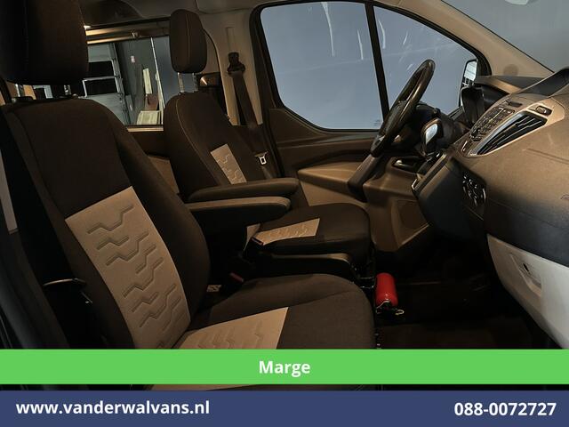 Ford Custom Tourneo 2.0 TDCI **MARGE, Geen btw, Geen bpm** 131pk Automaat L2H1 Personenbus Euro6 Airco | 2x zijdeur | 8-Zits | Navigatie Cruisecontrol, Trekhaak, Parkeersensoren, LM velgen, Verwarmde voorruit, Achterklep