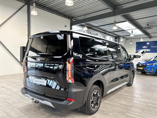 Ford Custom Tourneo Active 340 2.5 PHEV 233 pk L2 8 persoons | Trekhaak | Winter Pack | B&O | Camera | 2x schuifdeur | Adapt. cruise | LED | 17" | 4 seiz. banden | 1850kg trekgewicht |