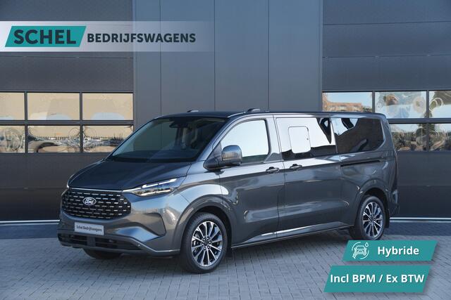 Ford Custom Tourneo 340 2.5 PHEV L2H1 Titanium X 232pk | ACC | Pano | B&O | Elek. schuifdeuren | 360 camera | Elek-Trekhaak | Prijs excl. BTW | Rijklaar