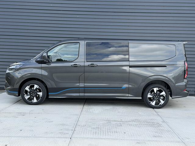 Ford E-Custom Sport Dubbel Cabine 218 PK 71 kWh | 360 Camera | 230v Stopcontacten | Elek. Verst. Stoelen | Trekhaak!