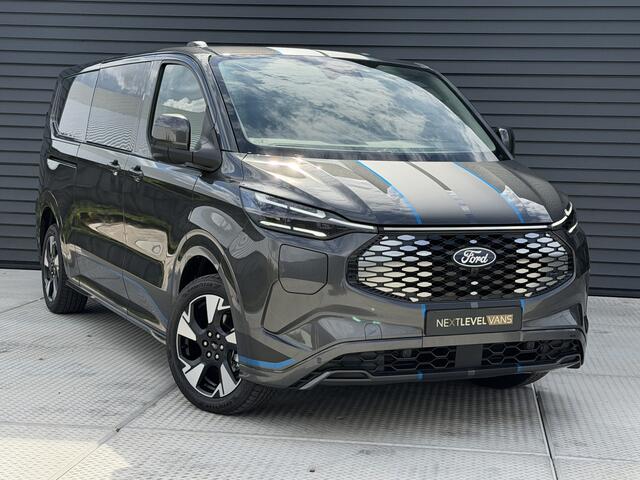 Ford E-Custom Sport Dubbel Cabine 218 PK 71 kWh | 360 Camera | 230v Stopcontacten | Elek. Verst. Stoelen | Trekhaak!