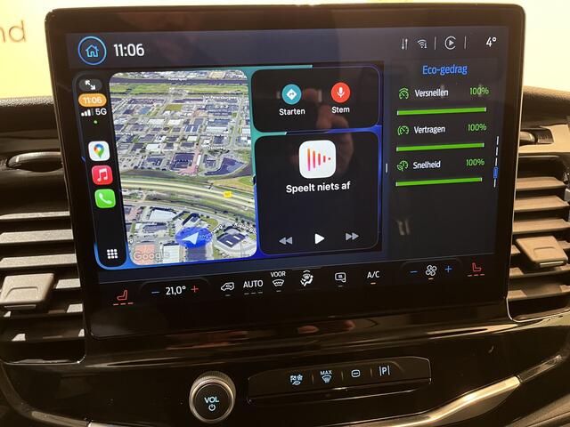 Ford E-Transit 350 L2H2 Trend 68 kWh / 100% Elektrisch !! / Airco / Cruise Control / CarPlay / Camera / Navigatie / 3-Zits / 10.000 KM !!