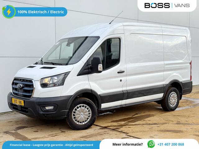 Ford E-Transit 89kWh 97.3% (SOH) 402km WLTP BEV Snelladen L2H2 Climate Control Carplay 360° Camera Stoelverwarming Parkeersensoren voor achter