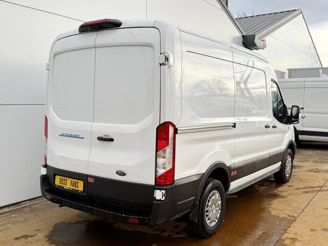 Ford E-Transit 89kWh 97.3% (SOH) 402km WLTP BEV Snelladen L2H2 Climate Control Carplay 360° Camera Stoelverwarming Parkeersensoren voor achter