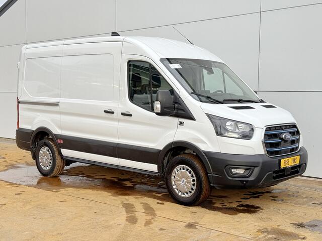 Ford E-Transit 89kWh 97.3% (SOH) 402km WLTP BEV Snelladen L2H2 Climate Control Carplay 360° Camera Stoelverwarming Parkeersensoren voor achter