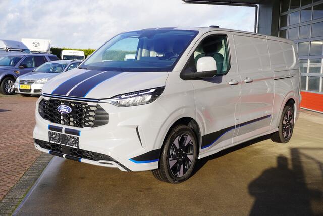 Ford E-Transit Cust. L2H1 Sport 218PK Automaat Schuifdeur links en rechts Airco | adap.cruise | Navi | 360 camera | 19"Lm velgen