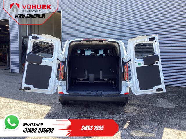 Ford E-Transit Cust Kombi Trend 71kWh 360 km WLTP LED/Standkachel/ Stoelverw./ Stuurverw./ Carplay/ 9 P/ 9 Persoons/ Climate/ Camera/ PDC/ Cruise