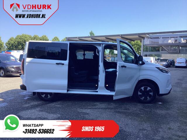 Ford E-Transit Cust Kombi Trend 71kWh 360 km WLTP LED/Standkachel/ Stoelverw./ Stuurverw./ Carplay/ 9 P/ 9 Persoons/ Climate/ Camera/ PDC/ Cruise