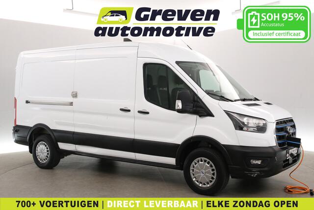 Ford E-Transit L3H2 68 kWh | Snelladen | SOH 95% | 360° | Clima | 3 Zits | Cruise | Carplay | Parkeersens.