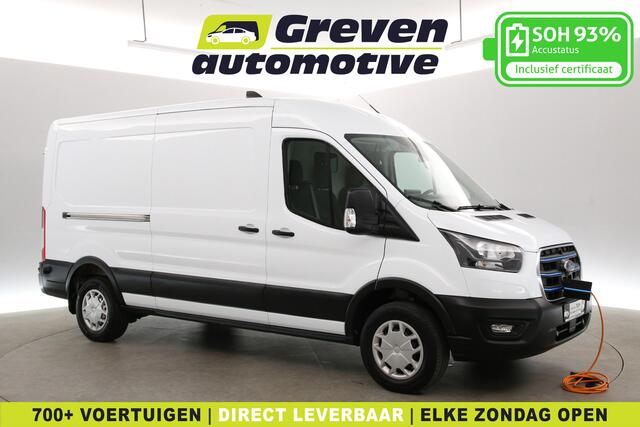 Ford E-Transit L3H2 68 kWh | Snelladen | SOH 93% | Camera | Clima | Cruise | 2xSchuifdeur | 3 Zits | Carplay