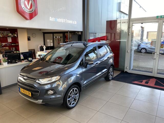 Ford ECOSPORT 1.0 EcoBoost Titanium S,Navigatie,Achteruitrijcamera,V&A Sensoren,Leder&Stoelverwarming,Keyless,Climate&Cruisecontrol,Spraakbediening,Ipod Usb Aansluiting,17 Inch Lmv