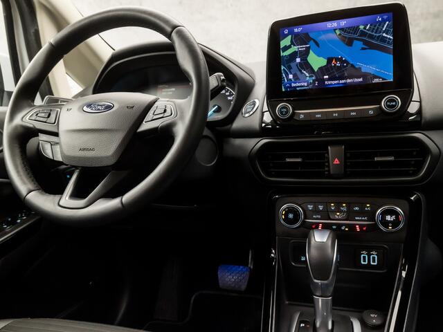 Ford ECOSPORT 1.0 EcoBoost Titanium Automaat (APPLE CARPLAY, GROOT NAVI, LEDER, STUUR/STOELVERWARMING, BANG&OLUFSEN, CLIMATE, SPORTSTOELEN, CAMERA, GETINT GLAS, CRUISE, NIEUWSTAAT)