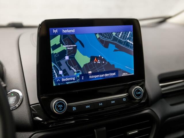 Ford ECOSPORT 1.0 EcoBoost Titanium Automaat (APPLE CARPLAY, GROOT NAVI, LEDER, STUUR/STOELVERWARMING, BANG&OLUFSEN, CLIMATE, SPORTSTOELEN, CAMERA, GETINT GLAS, CRUISE, NIEUWSTAAT)