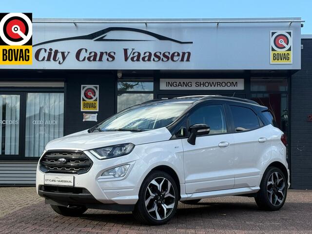 Ford ECOSPORT 1.0 EcoBoost ST-Line Black automaat 125 pk navigatie camera climate ctr half leder/alcantara afn trekhaak lmv 18 inch dealer onderhouden