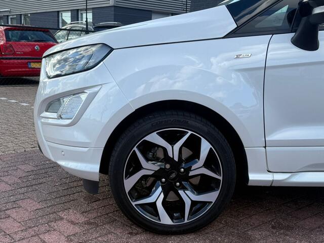 Ford ECOSPORT 1.0 EcoBoost ST-Line Black automaat 125 pk navigatie camera climate ctr half leder/alcantara afn trekhaak lmv 18 inch dealer onderhouden