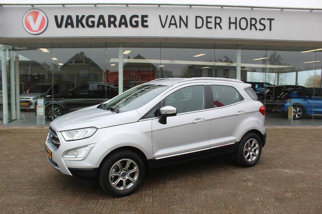 Ford ECOSPORT 1.0 EcoBoost Titanium , 125pk Hoge zit , slechts 39899km Climate control , Trekhaak , Navigatie , Bluetooth Parkeersensoren achter , Cruise control