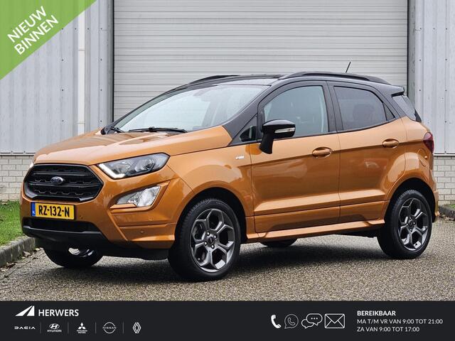 Ford ECOSPORT 1.0 EcoBoost ST-Line / Dealer Onderhouden / All Season Banden / B&O Premium Audio / Alcantara Bekleding / Stoel & Stuurverwarming / Voorruit Verwarming / Achteruitrijcamera / Navigatie / Apple Carplay & Android Auto / Parkeersensoren / Climate Control /