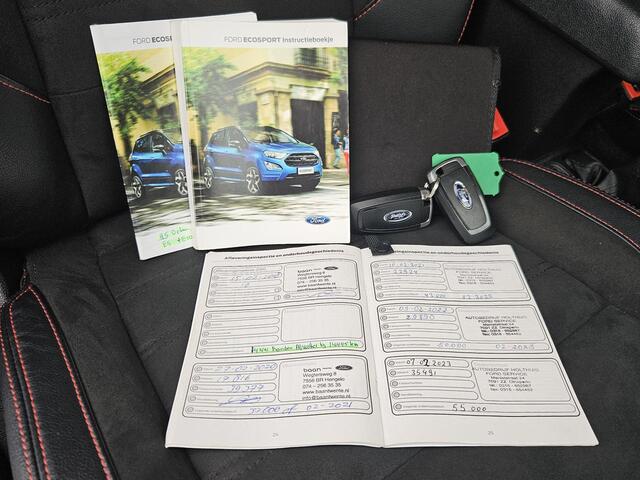 Ford ECOSPORT 1.0 EcoBoost ST-Line / Dealer Onderhouden / All Season Banden / B&O Premium Audio / Alcantara Bekleding / Stoel & Stuurverwarming / Voorruit Verwarming / Achteruitrijcamera / Navigatie / Apple Carplay & Android Auto / Parkeersensoren / Climate Control /