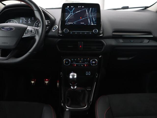 Ford ECOSPORT 1.0 EcoBoost ST-Line | Stoelverwarming | Camera | Carplay | B&O Sound | Navigatie | 18'' | Climate control | Leder/Alcantara | Cruise control | Bluetooth | Keyless