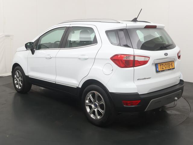 Ford ECOSPORT EcoBoost 125 pk Titanium | Trekhaak | Navi | Clima | Cruise | LMV | Parkeerhsens.| Half leer | 100% dealer onderh.