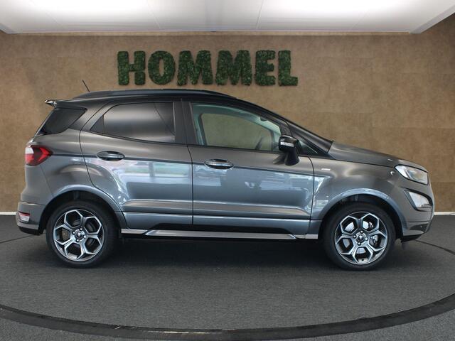 Ford ECOSPORT 1.0 EcoBoost ST-Line Black - AFNEEMBARE TREKHAAK - TREKGEWICHT 1100 KG - OPEN DAK - NAVIGATIE - VOORRUITVERWARMING - STUURVERWARMING - PARKEERSENSOREN VOOR/ ACHTER - CRUISE CONTROL - B&O AUDIO -KEYLESS ENTRY/ START - CLIMATE CONTROL - CAMERA - BLUETOOTH -